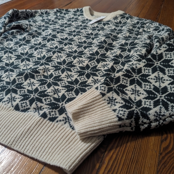 NWT JCrew 100% Lambswool Nordic Fair Isle crewneck sweater - M - Picture 5 of 12